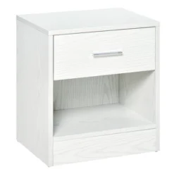 HOMCOM Modern Nightstand, Accent End Table With Drawer And Storage Shelf, Sofa Side Table For Living Room Or Bedroom 17 HOMCOM Modern Nightstand, Accent End Table With Drawer And Storage Shelf, Sofa Side Table For Living Room Or Bedroom -Homcom GUEST 926ee8ca ca58 494e ac0c f7a7abeff1dc