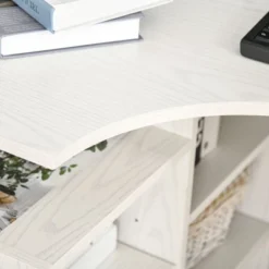 HOMCOM L-Shaped Corner Home Office Computer Desk, Study Table PC Workstation With Storage Shelf, Space Saving -Homcom GUEST 92c0474e df8b 46c5 9d43 f440c31ef258