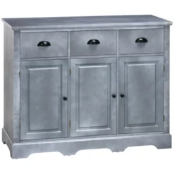 HOMCOM Sideboard Buffet Cabinet With Storage Drawers Adjustable Shelves Countertop Dining Room Cabinet Kitchen Buffet Living Room Furniture Gray -Homcom GUEST 943d8928 d2e2 478a 8566 7678fa5f22ca