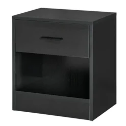 HOMCOM Modern Nightstand, Accent End Table With Drawer And Storage Shelf, Sofa Side Table For Living Room Or Bedroom 12 HOMCOM Modern Nightstand, Accent End Table With Drawer And Storage Shelf, Sofa Side Table For Living Room Or Bedroom -Homcom GUEST 94a9aa08 b327 4794 aa11 937ac5868c03
