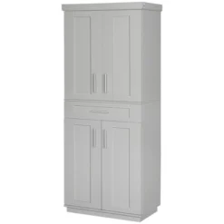 HOMCOM Modern Kitchen Pantry Freestanding Cabinet Cupboard With Doors And Drawer, Adjustable Shelving 13 HOMCOM Modern Kitchen Pantry Freestanding Cabinet Cupboard With Doors And Drawer, Adjustable Shelving -Homcom GUEST 9901c399 fa52 467c 8ade a0ea6a1f1f32