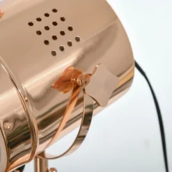 HOMCOM Vintage Tripod Floor Lamp, Height Adjustable Nautical Spotlight With Wood Legs, E12 Lamp Base For Living Room, Bedroom, Gray And Rose Gold -Homcom GUEST 9d255605 0c5d 40e8 b204 e1589361c09a