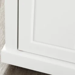 HOMCOM Rolling Kitchen Island Cart, Portable Serving Trolley Table With Drawer, Adjustable Shelf And 2 Towel Racks, Cream White -Homcom GUEST 9e3ee121 c707 497a 9be8 b2d09217ef33