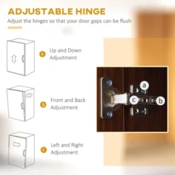 HOMCOM 72" Kitchen Buffet With Hutch, Freestanding Pantry Cupboard With Utility Drawer, Adjustable Hinge, Anti-tipping 2 Cabinet And Countertop, Brown -Homcom GUEST a072ecc0 7477 47de 9e30 1fce50768f35