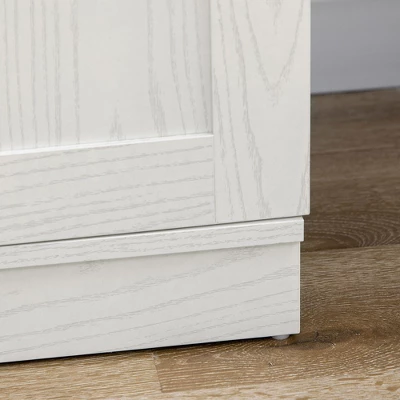 HOMCOM Kitchen Pantry Storage Cabinet, 14-Tier Freestanding Kitchen Cupboard With Adjustable Shelves For Living Room, Dining Room Storage, White 7 HOMCOM Kitchen Pantry Storage Cabinet, 14-Tier Freestanding Kitchen Cupboard With Adjustable Shelves For Living Room, Dining Room Storage, White - Image 5