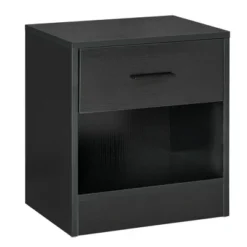 HOMCOM Modern Nightstand, Accent End Table With Drawer And Storage Shelf, Sofa Side Table For Living Room Or Bedroom 15 HOMCOM Modern Nightstand, Accent End Table With Drawer And Storage Shelf, Sofa Side Table For Living Room Or Bedroom -Homcom GUEST a5882e39 898c 45ac 8963 24fa05686104