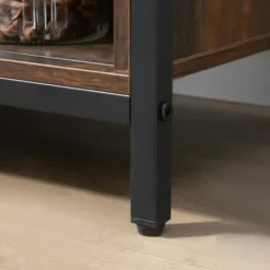 HOMCOM Industrial Farmhouse Buffet Cabinet, Kitchen Sideboard With Sliding Barn Doors, 3 Drawers And Adjustable Shelves For Living Room, Rustic Brown 11 HOMCOM Industrial Farmhouse Buffet Cabinet, Kitchen Sideboard With Sliding Barn Doors, 3 Drawers And Adjustable Shelves For Living Room, Rustic Brown -Homcom GUEST a854099d bae6 4ec9 85a1 5028144dc488 1