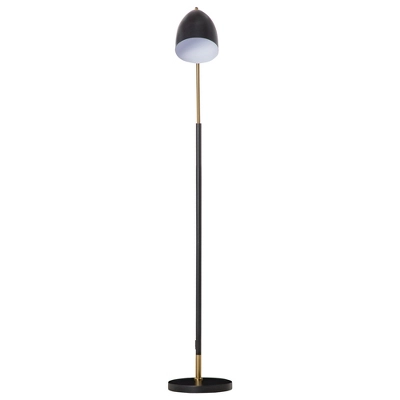HOMCOM Arc Floor Lamp, Standing Reading Light, With Adjustable Lampshade, And Round Base For Living Room, Office, Or Bedroom, Black/ Gold 5 HOMCOM Arc Floor Lamp, Standing Reading Light, With Adjustable Lampshade, And Round Base For Living Room, Office, Or Bedroom, Black/ Gold - Image 3