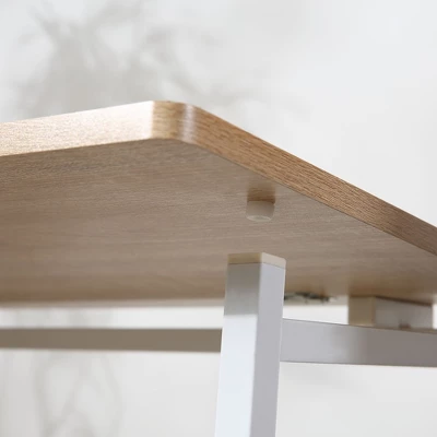 HOMCOM Writing Desk, 31.5" Folding Table For Small Space, Computer Desk With Metal Frame, Space-Saving Workstation For Home Office 7 HOMCOM Writing Desk, 31.5" Folding Table For Small Space, Computer Desk With Metal Frame, Space-Saving Workstation For Home Office - Image 5