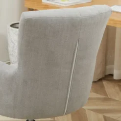 HOMCOM Mid Back Modern Home Office Chair With Tufted Button Design And Padded Armrests, Swivel Computer Desk Chair For Study Living Room Bedroom -Homcom GUEST ae6de05d 4b6f 44b2 8724 19e789ec64dc