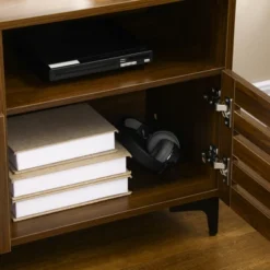 HOMCOM TV Cabinet Stand For TVs Up To 65", Entertainment Center With Drawer, Doors, And Storage Shelves For Living Room, Bedroom -Homcom GUEST aeb8fef5 fb1f 4dba 8a8f 04cc529248f8