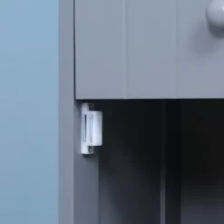 HOMCOM Bathroom Storage Cabinet, Free Standing Bath Storage Unit, Tall Linen Tower With 3-Tier Shelves And Drawer, Gray 10 HOMCOM Bathroom Storage Cabinet, Free Standing Bath Storage Unit, Tall Linen Tower With 3-Tier Shelves And Drawer, Gray -Homcom GUEST b78ece42 c844 4b27 90c9 cf410d5cd762