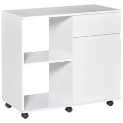 HOMCOM Filing Cabinet/Printer Stand With Open Storage Shelves, For Home Or Office Use, Including An Easy Drawer -Homcom GUEST b8026186 5533 4d2f b144 f27ac4ce3707