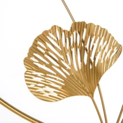 HOMCOM 3D Metal Wall Art Modern Ginkgo Leaves Hanging Wall Sculptures Home Decor For Living Room Bedroom Dining Room, 40" X 26", Gold 10 HOMCOM 3D Metal Wall Art Modern Ginkgo Leaves Hanging Wall Sculptures Home Decor For Living Room Bedroom Dining Room, 40" X 26", Gold -Homcom GUEST b9049c15 f4e3 4775 a51e 26cecb2310ae