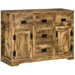 HOMCOM Industrial Buffet Cabinet Free Standing Kitchen Sideboard With Five Drawers Two Door Cabinets Adjustable Shelf For Living Room 15 HOMCOM Industrial Buffet Cabinet Free Standing Kitchen Sideboard With Five Drawers Two Door Cabinets Adjustable Shelf For Living Room -Homcom GUEST ba3b7561 57fc 41e8 b6e3 b76a99088c8a