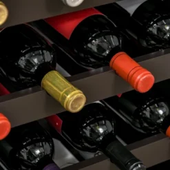 HOMCOM Modern Wine Rack, Storage Cabinet With 16-Bottle Wine Holder And Drawer For Living Room Or Home Bar, Dark Brown -Homcom GUEST bcc50546 7c0c 46b6 9a3f f625457f97aa