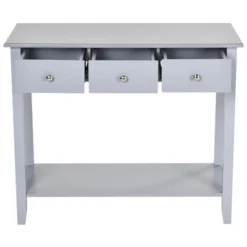 HOMCOM Console Table Industrial Desk With Drawer Bottom Shelf & Large Tabletop For Entryway Or Living Room 10 HOMCOM Console Table Industrial Desk With Drawer Bottom Shelf & Large Tabletop For Entryway Or Living Room -Homcom GUEST bda0658b 71e8 404a a887 d6b05450aad9