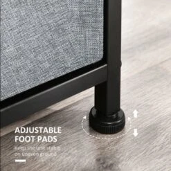 HOMCOM 8-Drawer Dresser, 3-Tier Fabric Chest Of Drawers, Storage Tower Organizer Unit With Steel Frame For Bedroom, Hallway, Light Gray -Homcom GUEST bec7d6d5 79f2 4ade a9cb c51d65bcc923