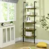 HOMCOM Industrial 5 Tier Ladder Shelf, Wall Mount Storage Shelves Bookcase With Metal Frame, Corner Unit, Plant Flower Rack For Living Room, Balcony, Brown 1 HOMCOM Industrial 5 Tier Ladder Shelf, Wall Mount Storage Shelves Bookcase With Metal Frame, Corner Unit, Plant Flower Rack For Living Room, Balcony, Brown -Homcom GUEST c0b94c78 8de7 4873 832d e7ef06ec418e