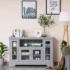 HOMCOM Modern Sideboard Console Table Buffet Server Storage Cabinet With Glass Doors For Living Room, Kitchen 1 HOMCOM Modern Sideboard Console Table Buffet Server Storage Cabinet With Glass Doors For Living Room, Kitchen -Homcom GUEST c25d5ff2 6c94 4b4a 9a70 873dd36789d1