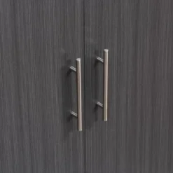 HOMCOM 2-Door Storage Cabinet With Adjustable Shelf, Free Standing Accent Sideboard And Buffet For Kitchen Or Hallway, Grey / White -Homcom GUEST c29e9cf8 ee29 4150 9869 d1bab8413ddd