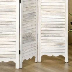 HOMCOM 4-Panel Folding Room Divider With Blackboard, 5.5 Ft Tall Freestanding Privacy Screen Panels For Bedroom Or Office, White 11 HOMCOM 4-Panel Folding Room Divider With Blackboard, 5.5 Ft Tall Freestanding Privacy Screen Panels For Bedroom Or Office, White -Homcom GUEST c2f7e2af 0380 41f2 a4a4 4153db062110