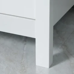 HOMCOM Kitchen Sideboard, Storage Buffet Cabinet With Open Shelf, Glass Door Cabinet And Adjustable Shelf For Living Room, White -Homcom GUEST c306b039 f9c2 45eb b97b a3deea1f2d9b