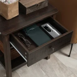 HOMCOM End Table With Drawer, Side Table With Top And Bottom Shelf For Small Spaces, Dark Brown 11 HOMCOM End Table With Drawer, Side Table With Top And Bottom Shelf For Small Spaces, Dark Brown -Homcom GUEST c4c42b03 4552 462c a5ed 7c5941b561a0