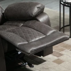 HOMCOM Overstuffed Manual Recliner Chair With Thick Sponge Padded Headrest And Armrest, And Rocking Function, Brown -Homcom GUEST c534cc6e 8ebf 47f9 9f6a e13b7ca40974