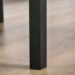 HOMCOM 3 Piece Industrial Counter Height Dining Table Set, Bar Table & Chairs With Steel Legs & Footrests -Homcom GUEST c8e3ffa0 a610 475c 995f 3350fd0dc393