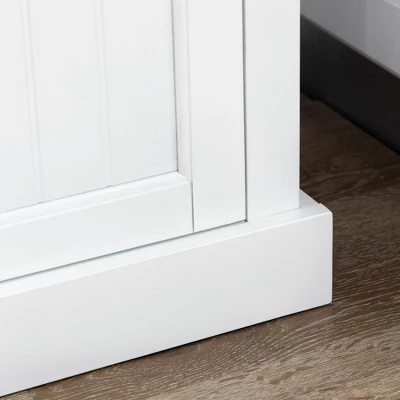 HOMCOM 72" Pinewood Large Kitchen Pantry Storage Cabinet, Freestanding Cabinets With Doors And Shelf Adjustment, Dining Room Furniture, White 7 HOMCOM 72" Pinewood Large Kitchen Pantry Storage Cabinet, Freestanding Cabinets With Doors And Shelf Adjustment, Dining Room Furniture, White - Image 5