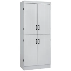 HOMCOM 70" 4-Door Kitchen Pantry, Freestanding Storage Cabinet, 6-tier Cupboard With Adjustable Shelves For Living Room 15 HOMCOM 70" 4-Door Kitchen Pantry, Freestanding Storage Cabinet, 6-tier Cupboard With Adjustable Shelves For Living Room -Homcom GUEST ce8cb552 ee2c 49ed bf8a f274012fc3a3