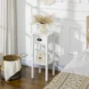 HOMCOM 2-Tier Side Table With Drawer, Narrow End Table With Bottom Shelf, For Living Room Or Bedroom, Set Of 2, White -Homcom GUEST cf20f375 3d99 4be0 9253 37dcf0c77562