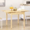 HOMCOM Folding Dining Table With Pine Wood Frame, Drop Leaf Tables For Small Spaces, Foldable Kitchen Table For Dining Room, Natural 2 HOMCOM Folding Dining Table With Pine Wood Frame, Drop Leaf Tables For Small Spaces, Foldable Kitchen Table For Dining Room, Natural -Homcom GUEST cff3f67f aa73 4a62 9300 9d839ee63724