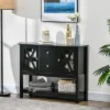 HOMCOM Sideboard, Glass Door Buffet Cabinet With Storage Drawers, Adjustable Shelves, Console Table For Living Room, Entryway, Black -Homcom GUEST d178a4fb 0c85 461a 849e 13cac47a9813