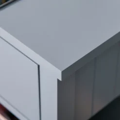 HOMCOM Modern Style Nightstand, Side Table With Drawer And Storage Shelf For Bedroom, Or Living Room, Gray -Homcom GUEST d19d228c e25d 40cd 8b9e 9472f01bdf08