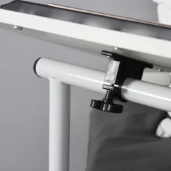 HOMCOM Modern End/Side Table For Living Room Or Bedroom With A 360° Adjustable Height Tabletop & Storage Drawers, White -Homcom GUEST d39faf77 5b9e 4c4b a00e 5fbfe23eee54