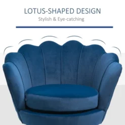 HomCom Elegant Velvet Upholstered Accent Leisure Club Chair With Gold Metal Legs 19 HomCom Elegant Velvet Upholstered Accent Leisure Club Chair With Gold Metal Legs -Homcom GUEST d82b585e 3da8 4dc5 88b0 ed97c7dde64b