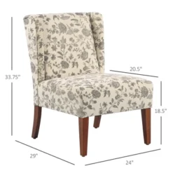 HomCom Upholstered Armless Accent Chair Leisure Side Chair With Wingback Design -Homcom GUEST dd0ea85c f997 402c 95c8 557d11b12875