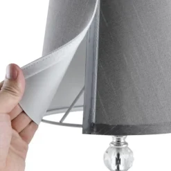 HOMCOM Crystallite Modern Table Lamps For Bedroom Set Of 2, Bedside Desk Lamp For Home Office, Living Room Lamp Set With Fabric Lampshades, Gray 10 HOMCOM Crystallite Modern Table Lamps For Bedroom Set Of 2, Bedside Desk Lamp For Home Office, Living Room Lamp Set With Fabric Lampshades, Gray -Homcom GUEST de096fdc c601 4093 a1ef a8ecc5ea6d74