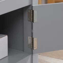 HOMCOM TV Cabinet Stand For TVs Up To 46 Inches, Entertainment Center With Storage Shelf And Cupboard For Living Room -Homcom GUEST e51a20cc 84a4 4263 aa45 6ff2a4f50e61