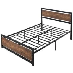 HOMCOM Full Platform Bed Frame With Headboard & Footboard, Strong Metal Slat Support Full Bed Frame W/ Underbed Storage Space, No Box Spring Needed 9 HOMCOM Full Platform Bed Frame With Headboard & Footboard, Strong Metal Slat Support Full Bed Frame W/ Underbed Storage Space, No Box Spring Needed -Homcom GUEST e567489e 57d1 4a4d b256 e1b4145886de
