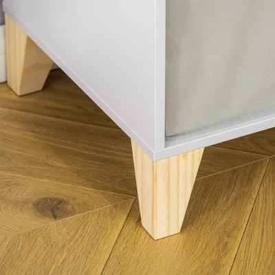 HOMCOM 47" Kids Reading Nook Organizer, Freestanding 15-Cubby Bookcase Storage Cabinet With Cushioned Seat For Toys, Books, Clothes 6 HOMCOM 47" Kids Reading Nook Organizer, Freestanding 15-Cubby Bookcase Storage Cabinet With Cushioned Seat For Toys, Books, Clothes - Image 4