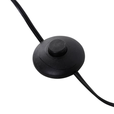 HOMCOM Modern Free Standing Rectangle Floor Lamp, 47 Inches Tall With Linen Shade For Living Room And Bedroom, Beige 6 HOMCOM Modern Free Standing Rectangle Floor Lamp, 47 Inches Tall With Linen Shade For Living Room And Bedroom, Beige - Image 4