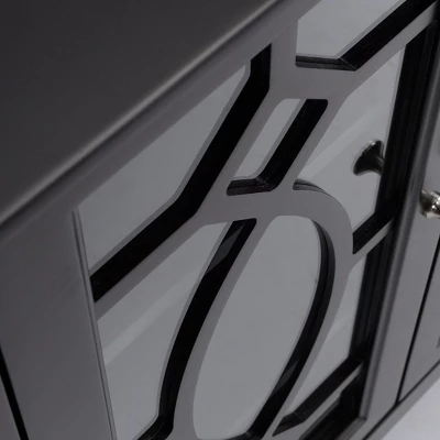 HOMCOM Sideboard Display Cabinet With Double Framed Glass Doors, 2 Adjustable Shelves, And Elevated Base 6 HOMCOM Sideboard Display Cabinet With Double Framed Glass Doors, 2 Adjustable Shelves, And Elevated Base - Image 4