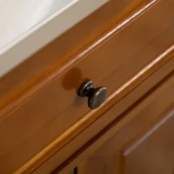 HOMCOM Triple-Cabinet Double-Drawer Kitchen Island With Storage, Butcher Block Island With Stainless Steel Top, Spice & Towel Rack, Brown Wood Finish -Homcom GUEST ebf6b560 2b1b 4d5b b96c 46e6bfa770d3