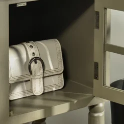 HOMCOM Vintage Console Table With 2 Drawers And Cabinets, Retro Sofa Table For Entryway, Living Room And Hallway, Light Gray -Homcom GUEST ee8cf179 1072 45e0 9fa5 4811af0c7fa8