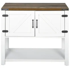 HOMCOM 2-Door Free Standing Sideboard Console Table With Bottom Shelf, Entryway -Homcom GUEST f10c0b8e d840 44a0 87ac c0507ac93fb7