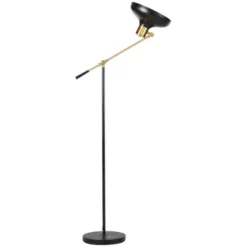 HOMCOM Adjustable Floor Lamps For Living Room, Standing Lamp For Bedroom With Balance Arm, Adjustable Head And Height, Black And Gold Lamp 9 HOMCOM Adjustable Floor Lamps For Living Room, Standing Lamp For Bedroom With Balance Arm, Adjustable Head And Height, Black And Gold Lamp -Homcom GUEST f1bbb8c5 5956 46d9 9ed7 3d15895d4cb8