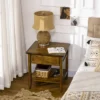 HOMCOM Retro Side Table, End Table With Storage Drawer And Open Shelf For Living Room, Bedroom -Homcom GUEST f28b41ce 3194 4f51 a55e 7c2cab284d17
